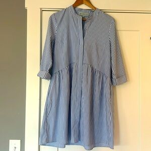 Tuckernuck blue stripe shirt dress - size medium
